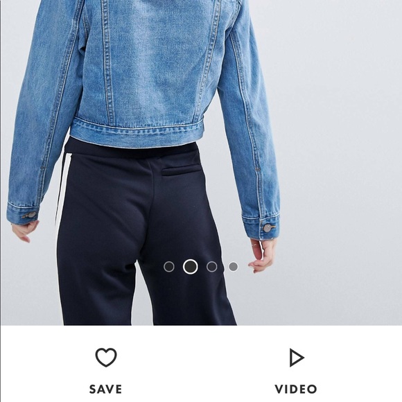 ASOS Jackets & Blazers - ASOS design petite denim shrunken jacket